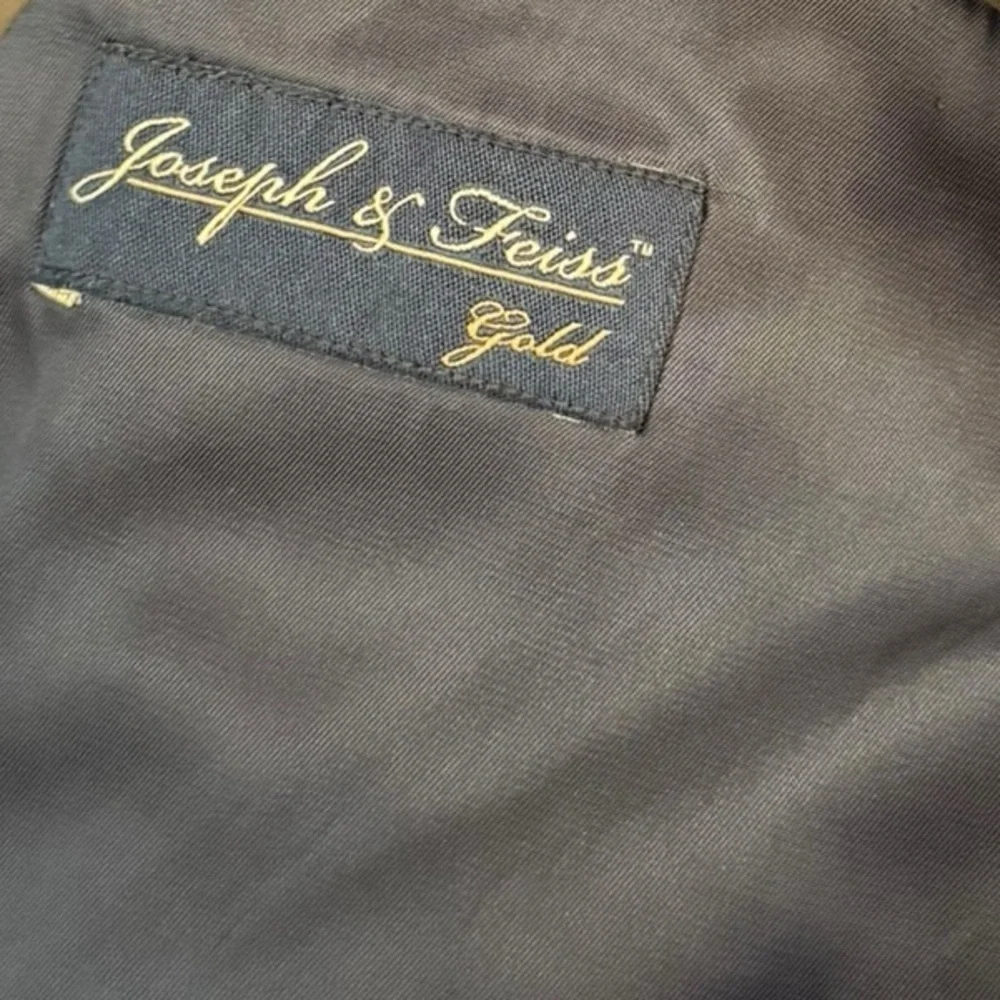 Joseph & Feiss Gold 100% Wool Plaid Sport Coat Blazer 52 Regular | Classic - Picture 5 of 5